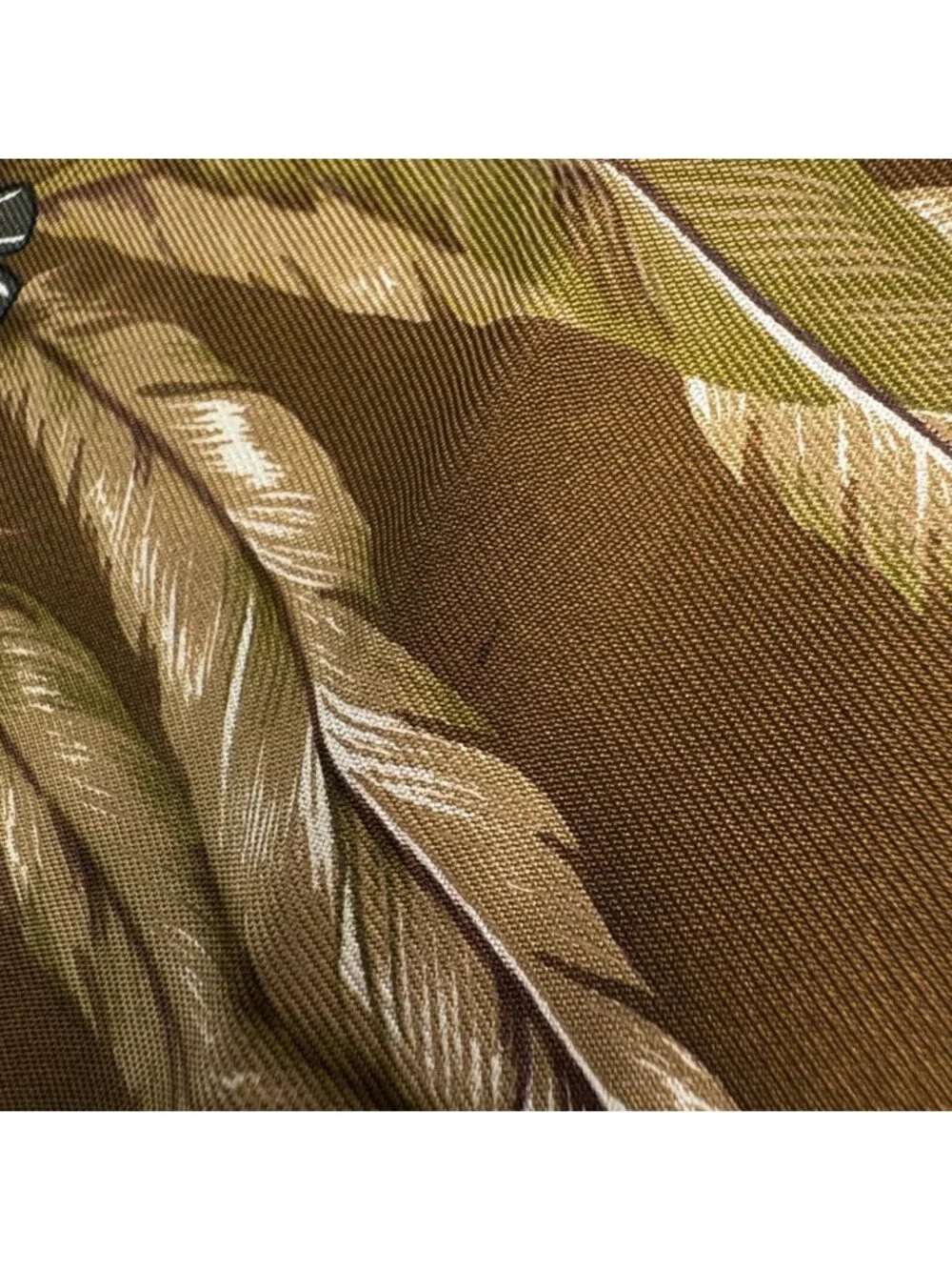Hermes Carre 90 Brazil Scarf Silk Brown Multicolor